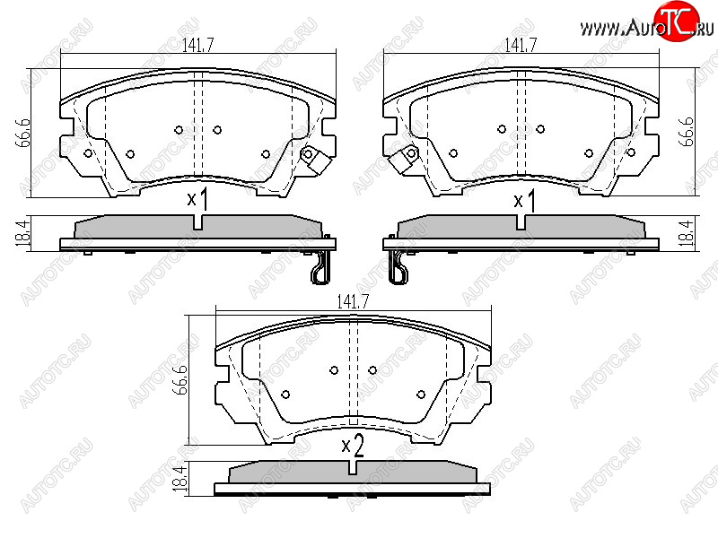 1 259 р. Колодки тормозные перед FR-FL SAT  Opel Astra  J (2009-2017) универсал дорестайлинг, хэтчбек 5 дв. дорестайлинг, седан рестайлинг, универсал рестайлинг, хэтчбек 5 дв.  рестайлинг  с доставкой в г. Санкт‑Петербург