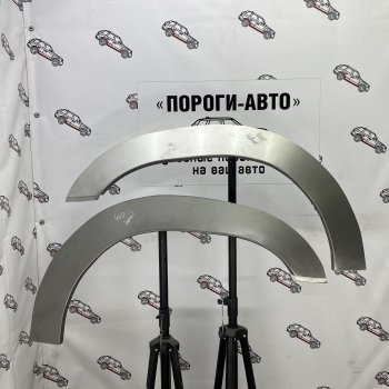 4 299 р. Комплект передних ремонтных арок Пороги-Авто  Nissan Patrol  5 (1997-2010) Y61 дорестайлинг, Y61 1-ый рестайлинг, Y61 2-ой рестайлинг (Холоднокатаная сталь 0,8 мм)  с доставкой в г. Санкт‑Петербург. Увеличить фотографию 1