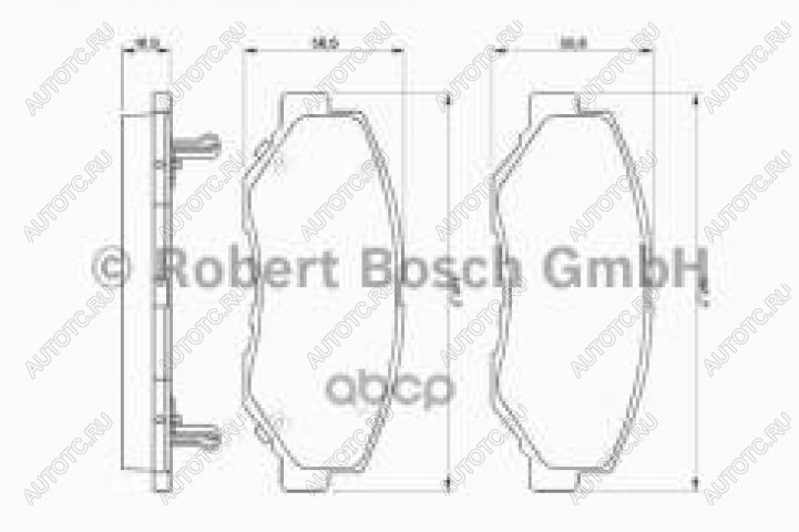 2 659 р. Колодки тормозные передние (4шт.) BOSCH Honda CR-V RE1,RE2,RE3,RE4,RE5,RE7 дорестайлинг (2007-2010)  с доставкой в г. Санкт‑Петербург