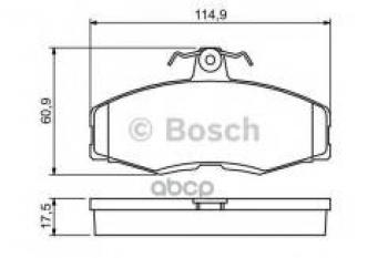 2 569 р. Колодки тормозные передние (4шт.) BOSCH  Skoda Felicia (1994-2001)  с доставкой в г. Санкт‑Петербург. Увеличить фотографию 1