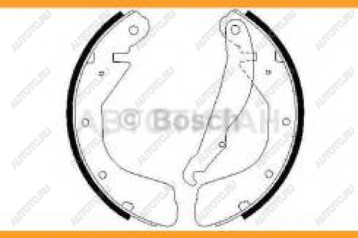 1 679 р. Колодки тормозные задние барабанные (4шт.) BOSCH Opel Astra F седан рестайлинг (1994-1998)  с доставкой в г. Санкт‑Петербург