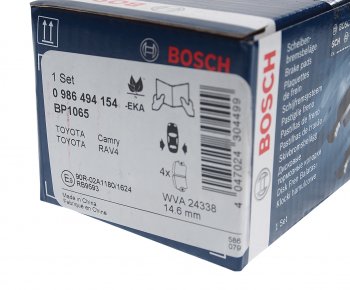 2 099 р. Колодки тормозные задние (4шт.) BOSCH Toyota Camry XV40 рестайлинг (2009-2011)  с доставкой в г. Санкт‑Петербург. Увеличить фотографию 3