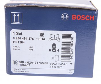 2 389 р. Колодки тормозные задние (4шт.) BOSCH Mazda CX-7 ER дорестайлинг (2006-2010)  с доставкой в г. Санкт‑Петербург. Увеличить фотографию 4