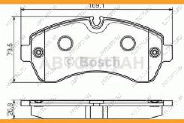 4 399 р. Колодки тормозные передние (4шт.) BOSCH Mercedes-Benz Sprinter W901 (1995-2000)  с доставкой в г. Санкт‑Петербург