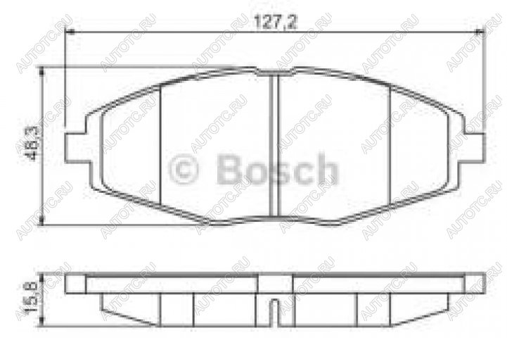 1 149 р. Колодки тормозные передние (4шт.) BOSCH Chevrolet Spark M200,250 (2005-2010)  с доставкой в г. Санкт‑Петербург