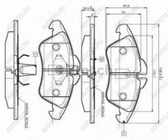 2 799 р. Колодки тормозные передние (4шт.) BOSCH Mercedes-Benz Sprinter W901 (1995-2000)  с доставкой в г. Санкт‑Петербург