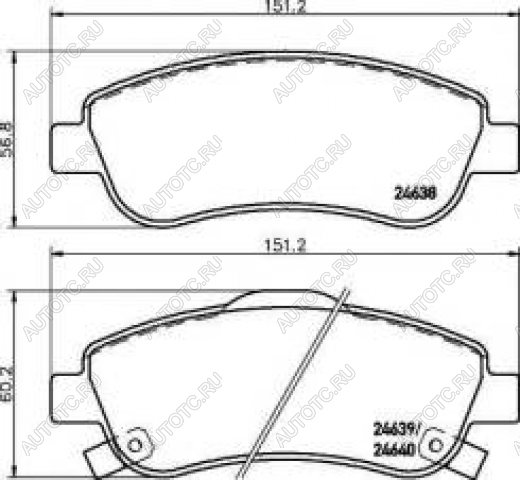 4 299 р. Колодки тормозные передние (4шт.) TEXTAR Honda CR-V RE1,RE2,RE3,RE4,RE5,RE7 дорестайлинг (2007-2010)  с доставкой в г. Санкт‑Петербург