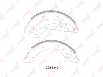 Колодки тормозные задние барабанные(4шт.) LYNX CITROEN Berlingo M59 рестайлинг (2002-2012)