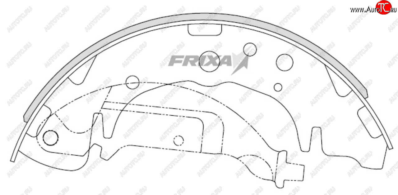 1 389 р. Колодки тормозные задние барабанные (4шт.) HANKOOK FRIXA KIA Carnival VQ минивэн дорестайлинг (2005-2010)  с доставкой в г. Санкт‑Петербург