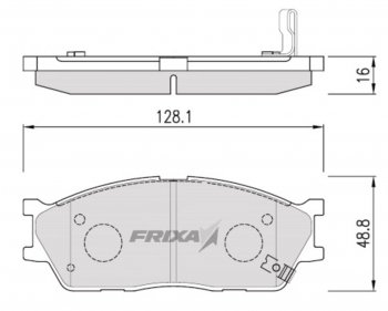 859 р. Колодки тормозные передние (4шт.) HANKOOK FRIXA  KIA Carens (FC, RS,  UN,  RP), Rio (1 DC,  2 JB,  3 QB,  4 FB,  4 YB), Spectra  с доставкой в г. Санкт‑Петербург. Увеличить фотографию 1