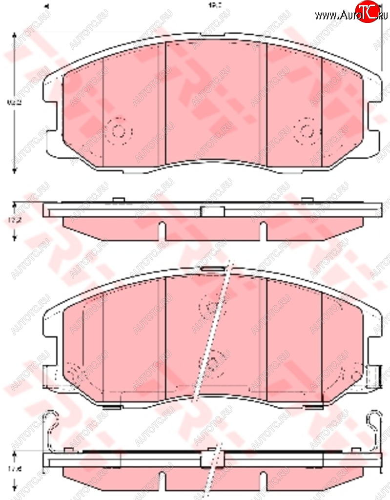 7 499 р. Колодки тормозные передние (4шт.) TRW Chevrolet Captiva  дорестайлинг (2006-2011)  с доставкой в г. Санкт‑Петербург