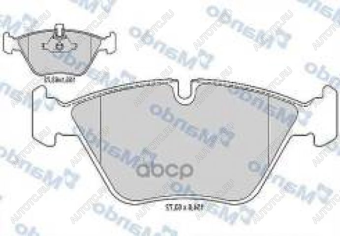 2 779 р. Колодки тормозные передние (4шт.) MANDO  BMW 3 серия  E90 - 5 серия  E60  с доставкой в г. Санкт‑Петербург