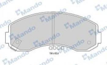 Колодки тормозные передние (4шт.) MANDO KIA Bongo PU 4- рестайлинг (2012-2025)