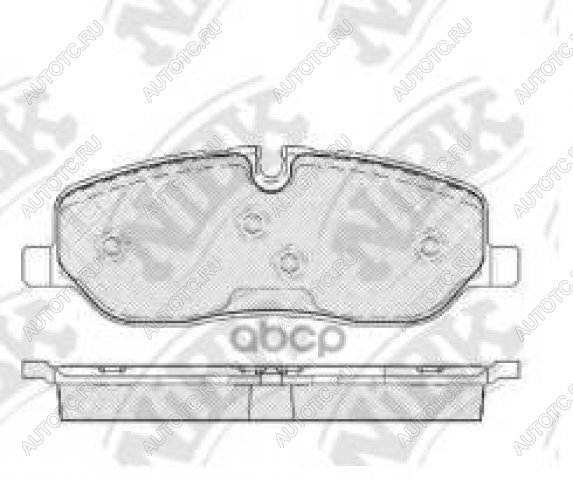 4 999 р. Колодки тормозные передние (4шт.) NIBK  Land Rover Discovery ( 3 L319,  4 L319,  5 L462) - Range Rover  3 L322  с доставкой в г. Санкт‑Петербург