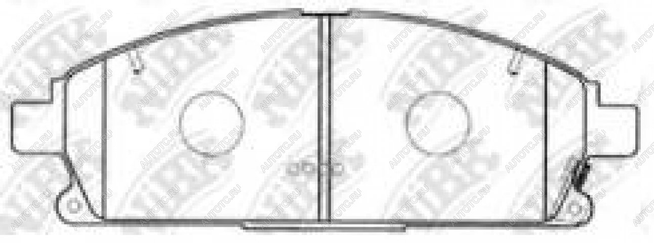 2 779 р. Колодки тормозные передние (4шт.) NIBK Nissan X-trail 1 T30 рестайлинг (2003-2007)  с доставкой в г. Санкт‑Петербург