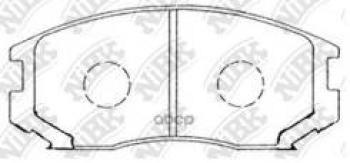 Колодки тормозные передние (4шт.) NIBK Mitsubishi Colt Z30 хэтчбэк 5 дв. рестайлинг (2008-2011)