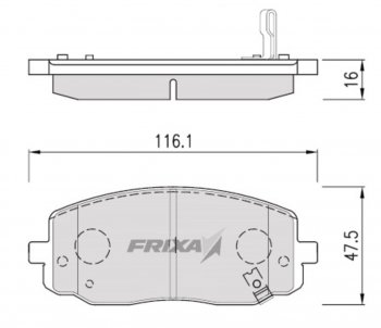 1 399 р. Колодки тормозные передние (4шт.) FRIXA  Hyundai i10 (PA,  BA), KIA Picanto (1 SA хэтчбэк 5 дв.,  2 TA хэтчбэк 5 дв.,  2 TA хэтчбэк 3 дв.,  3 JA хэтчбэк 5 дв.)  с доставкой в г. Санкт‑Петербург. Увеличить фотографию 1