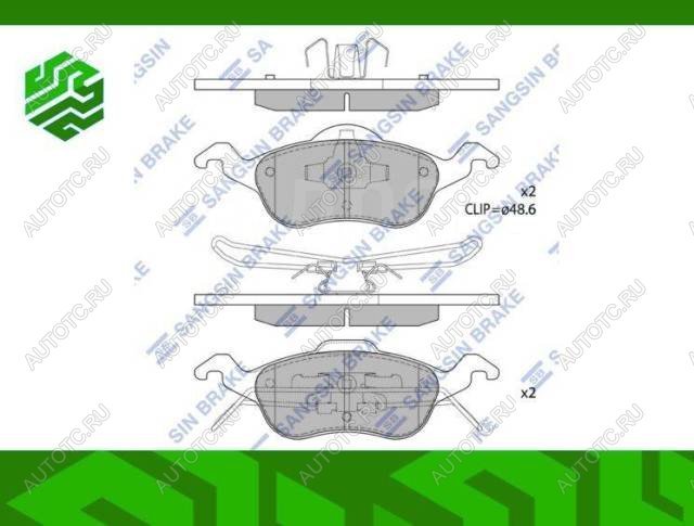 2 299 р. Колодки тормозные передние (4шт.) SANGSIN Ford Focus 1 седан дорестайлинг (1998-2002)  с доставкой в г. Санкт‑Петербург