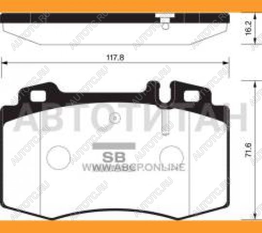 2 689 р. Колодки тормозные передние (4шт.) SANGSIN Mercedes-Benz E-Class W211 дорестайлинг седан (2002-2006)  с доставкой в г. Санкт‑Петербург