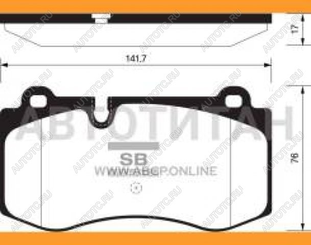 2 779 р. Колодки тормозные передние (4шт.) SANGSIN Mercedes-Benz E-Class W211 дорестайлинг седан (2002-2006)  с доставкой в г. Санкт‑Петербург