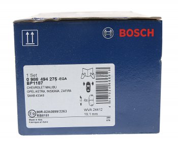 3 599 р. Колодки тормозные передние R17 (4шт.) BOSCH Opel Astra J GTC (2011-2018)  с доставкой в г. Санкт‑Петербург. Увеличить фотографию 3