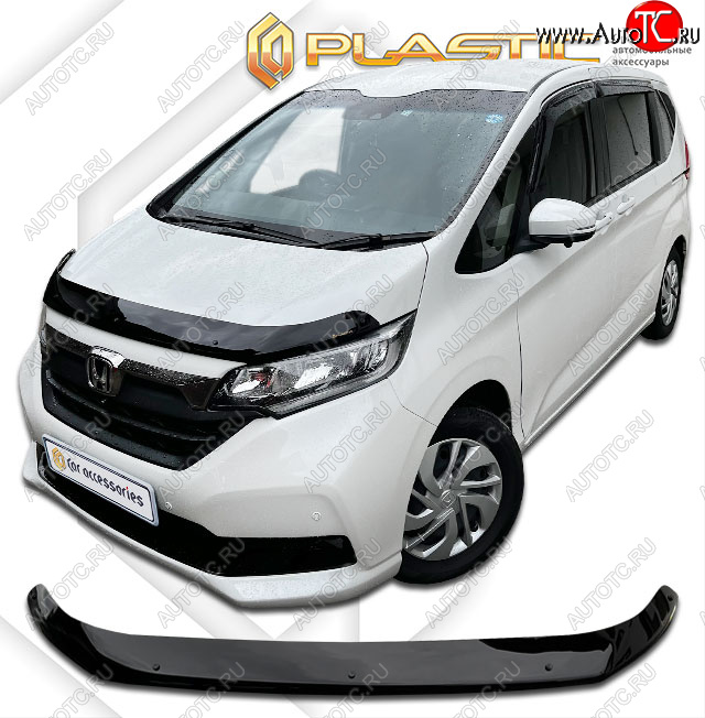 2 099 р. Дефлектор капота (рынок Японии) CA-Plastic  Honda Freed  GB7,GB8,GB5,GB6 (2019-2024) минивэн рестайлинг (Classic черный)  с доставкой в г. Санкт‑Петербург