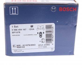 3 299 р. Колодки тормозные передние (4шт.) BOSCH Mercedes-Benz S class W221 (2006-2013)  с доставкой в г. Санкт‑Петербург. Увеличить фотографию 4