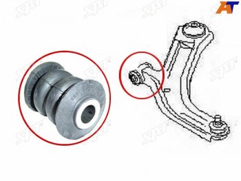 249 р. Сайлентблок переднего рычага FR SAT Nissan March 3 K12 хэтчбэк 5 дв. правый руль 1-ый рестайлинг (2005-2007)  с доставкой в г. Санкт‑Петербург. Увеличить фотографию 1
