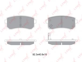 1 159 р. Колодки тормозные задние (4шт.) LYNX Hyundai I30 3 PD универсал (2017-2020)  с доставкой в г. Санкт‑Петербург. Увеличить фотографию 2