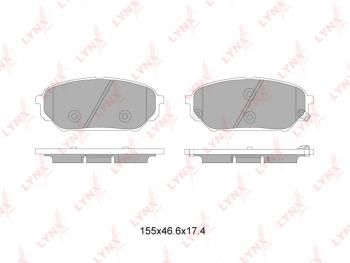 1 999 р. Колодки тормозные передние(4шт.) LYNX Hyundai IX55 EN (2006-2013)  с доставкой в г. Санкт‑Петербург. Увеличить фотографию 2