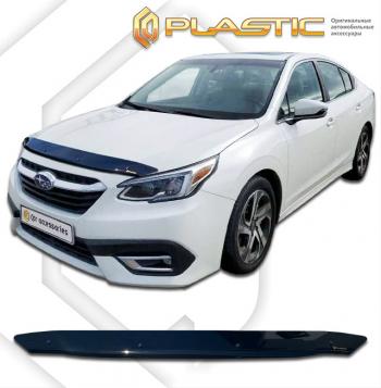 1 679 р. Дефлектор капота CA-Plastic  Subaru Legacy  BN/B15 (2017-2024) рестайлинг седан (Classic черный)  с доставкой в г. Санкт‑Петербург. Увеличить фотографию 1