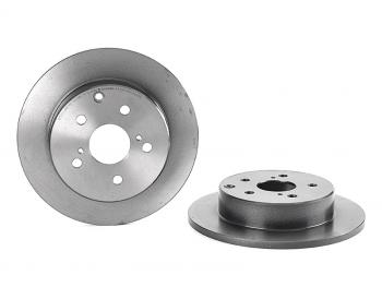 4 299 р. Диск тормозной задний Ø290 BREMBO  Lexus HS250h  F10 (2009-2013), Toyota Harrier  XU60 (2013-2020), Toyota RAV4 ( XA30,  XA40) (2003-2019)  с доставкой в г. Санкт‑Петербург. Увеличить фотографию 1