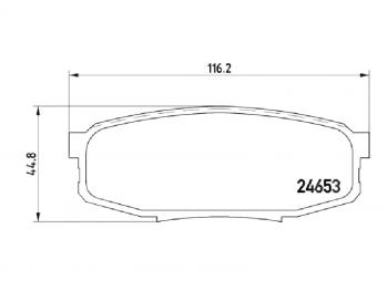 3 699 р. Колодки тормозные задние BAIKOR  Lexus LX570 (J200), Toyota Land Cruiser (200), Sequoia (XK80), Tundra (XK50)  с доставкой в г. Санкт‑Петербург. Увеличить фотографию 1