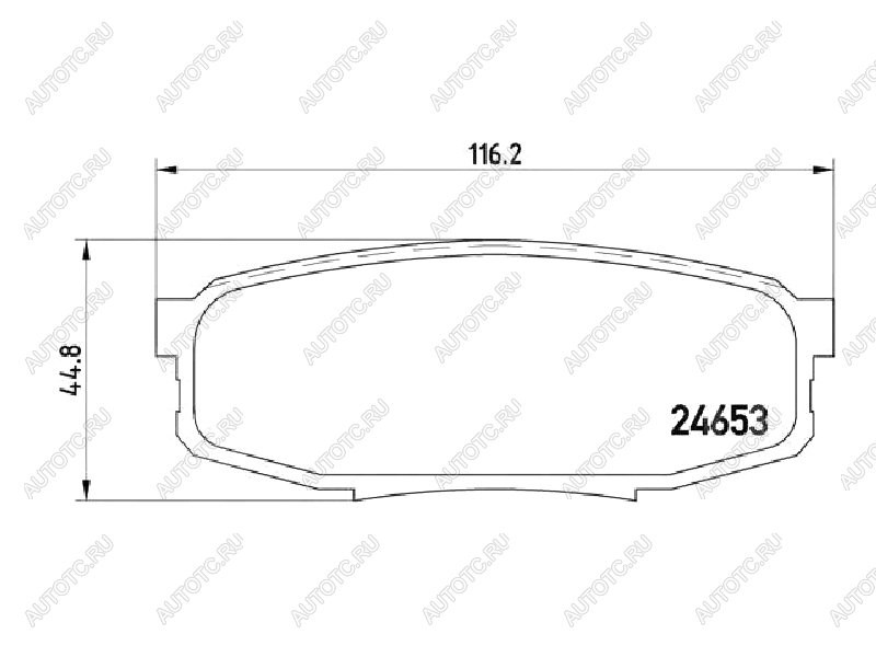 3 699 р. Колодки тормозные задние BAIKOR  Lexus LX570 (J200), Toyota Land Cruiser (200), Sequoia (XK80), Tundra (XK50)  с доставкой в г. Санкт‑Петербург