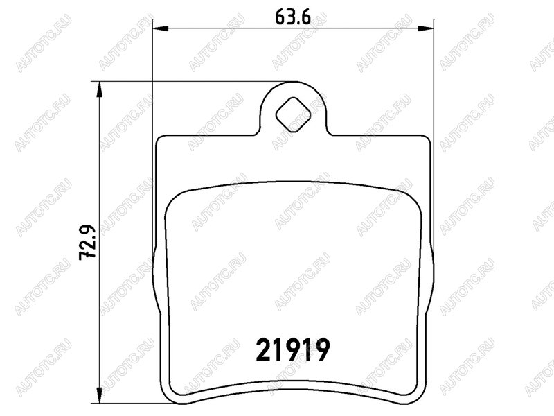 3 299 р. Колодки тормозные задние BAIKOR Mercedes-Benz C-Class W203 дорестайлинг седан (2000-2004)  с доставкой в г. Санкт‑Петербург