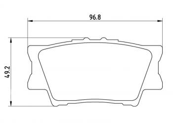 2 679 р. Колодки тормозные задние BAIKOR  Toyota Camry ( XV40,  XV50,  XV55,  XV70) (2006-2024) дорестайлинг, рестайлинг, дорестайлинг, 1-ый рестайлинг, 2-ой рестайлинг, дорестайлинг, рестайлинг  с доставкой в г. Санкт‑Петербург. Увеличить фотографию 1