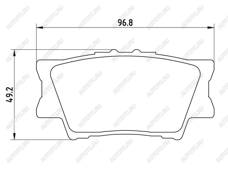 2 679 р. Колодки тормозные задние BAIKOR Toyota Camry XV70 дорестайлинг (2017-2021)  с доставкой в г. Санкт‑Петербург