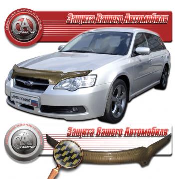 Дефлектор капота CA-Plastiс Subaru (Субару) Legacy (Легаси) ( BL/B13,  BL,B13) (2003-2009) BL/B13, BL,B13 дорестайлинг седан, рестайлинг седан