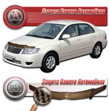  Дефлектор капота CA-Plastiс Toyota (Тойота) Corolla (Королла)  E120 (2004-2007) E120 седан рестайлинг