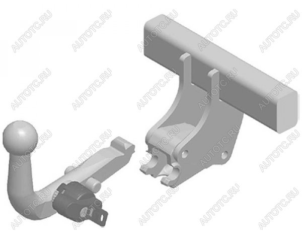 22 699 р.  Фаркоп (быстросъемное крепление шара) Galia  BMW 2 серия  F45 - X1  F48 (оцинкованный, шар А40H (AK4, W6, BMA))  с доставкой в г. Санкт‑Петербург