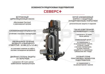 7 249 р. Подогреватель предпусковой электрический (3.0кВт с монтажным комплектом ЛИДЕР) СЕВЕРС+ Oshan X7 (2019-2022)  с доставкой в г. Санкт‑Петербург. Увеличить фотографию 7