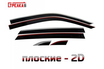 Дефлекторы окон 2D Стрелка11 Volkswagen (Волксваген) Teramont (Терамонт)  CA1 (2016-2020) CA1 дорестайлинг