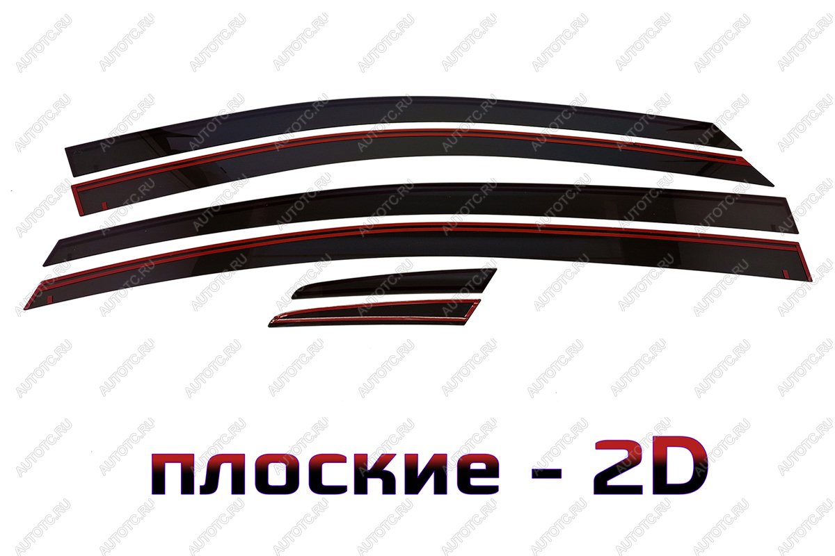 4 899 р. Дефлекторы окон 2D Стрелка11  MG 5 (2020-2024) (черные)  с доставкой в г. Санкт‑Петербург