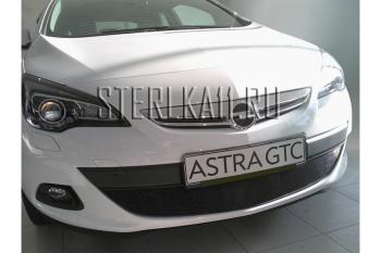 Защита радиатора Стрелка11 Стандарт Opel (Опель) Astra (Астра)  J GTC (2011-2018) J GTC