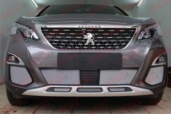 3 299 р. Защита радиатора (боковые) Стрелка11 Стандарт  Peugeot 3008  2 (2016-2024) (хром)  с доставкой в г. Санкт‑Петербург. Увеличить фотографию 2