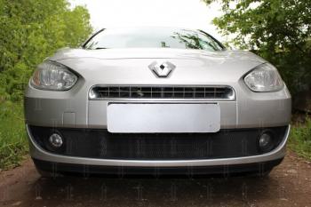 Защита радиатора (верх) Стрелка11 Стандарт Renault Fluence дорестайлинг (2010-2012)