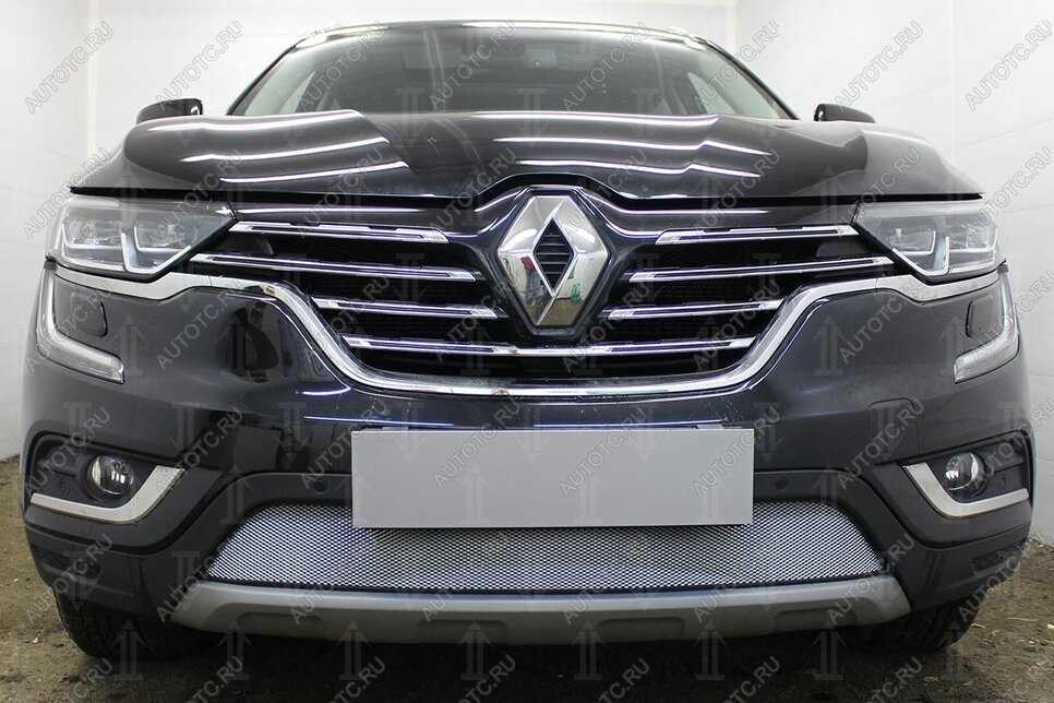 3 999 р. Защита радиатора Стрелка11 Стандарт  Renault Koleos  2 (2016-2025) (хром)  с доставкой в г. Санкт‑Петербург