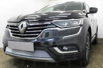 3 999 р. Защита радиатора Стрелка11 Стандарт  Renault Koleos  2 (2016-2025) (хром)  с доставкой в г. Санкт‑Петербург. Увеличить фотографию 2