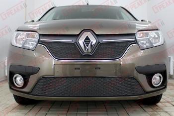 3 179 р. Защита радиатора (низ) Стандарт Renault Logan 2 рестайлинг (2018-2024) (черная)  с доставкой в г. Санкт‑Петербург. Увеличить фотографию 2