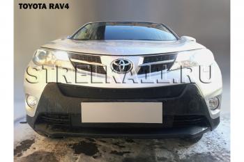 Защита радиатора (верх) Стрелка11 Стандарт Toyota (Тойота) RAV4 (рав)  XA40 (2012-2015) XA40 5 дв. дорестайлинг